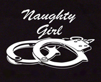 naughty girl bondage t shirt